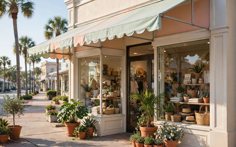 Charming Sarasota boutique storefront